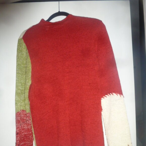 CRAZY HORSE 🧿COLLECTION Multicolor Embellished  Design Y2K 90s PULLOVER  Sz L - Picture 4 of 8